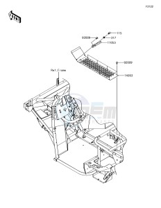 MULE SX KAF400JJF EU drawing Engine Mount