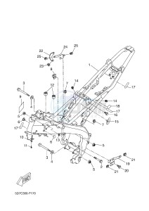 MT125 MT-125 (BR31 BR31 BR31 BR31 BR31) drawing FRAME