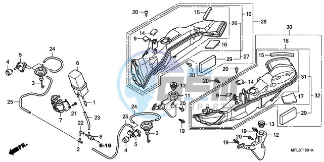 AIR INTAKE DUCT/SOLENOID VALVE