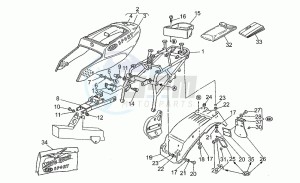 Sport 1100 Iniezione Iniezione drawing Saddle support