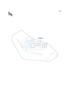 KVF 750 B (BRUTE FORCE 750 4X4I) (B6F-B7FA) B7F drawing SEAT