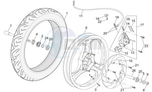 RS 50 drawing Front wheel