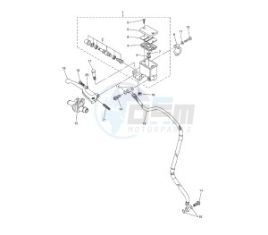 WR X 250 drawing FRONT MASTER CYLINDER