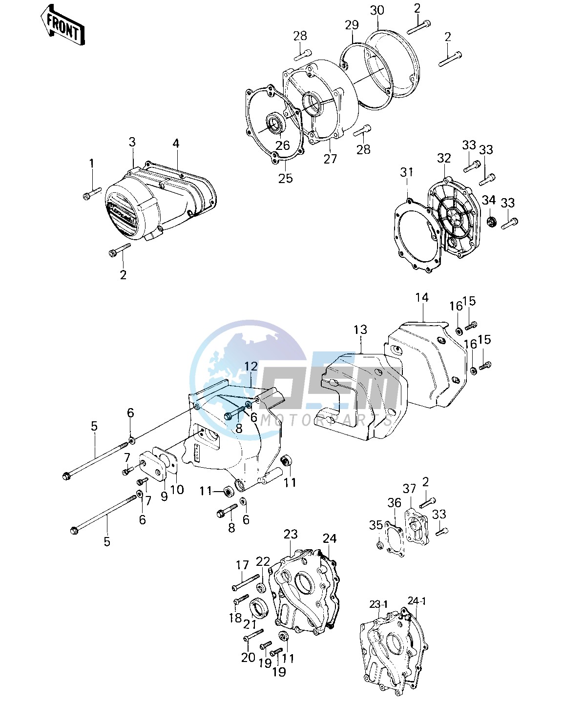 ENGINE COVERS -- 79-81 C2_C3_C4- -