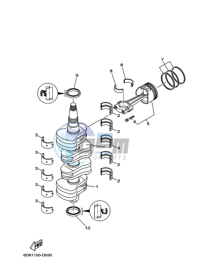 CRANKSHAFT--PISTON