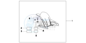 CB600FA9 UK - (E / ABS MKH) drawing HUGGER