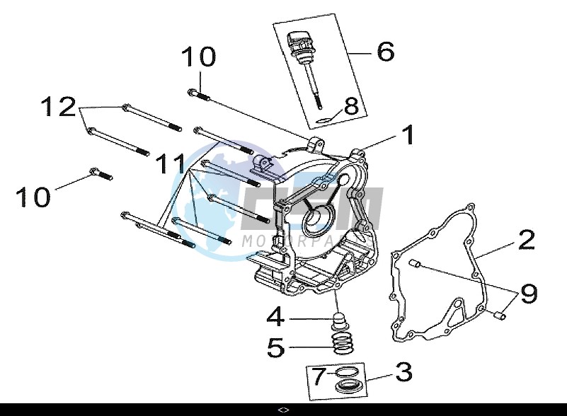 R CRANK CASE COVER