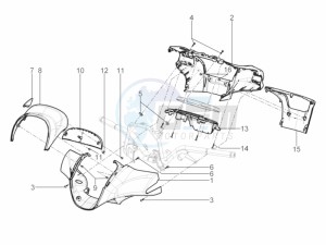 BEVERLY 350 ST 4T 4V IE ABS E4 (NAFTA) drawing Handlebars coverages