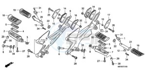 CBF600NA9 France - (F / ABS CMF) drawing STEP