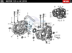 MRT-125-AC-E4-WHITE drawing CRANKSHAFT CARTER