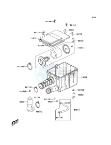 KVF300 KVF300CCF EU drawing Air Cleaner