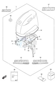 DF 150A drawing Engine Cover