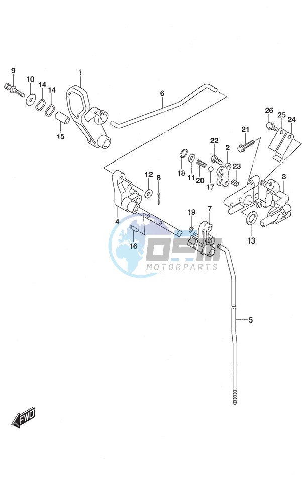 Clutch Rod Non-Remote Control