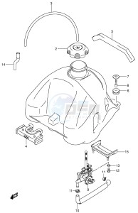 LT-Z250 (E28-E33) drawing FUEL TANK