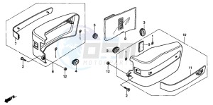 CMX250C REBEL drawing SIDE COVER