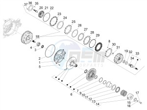 BV 350 ST 4T 4V IE ABS E4 (NAFTA) drawing Driven pulley