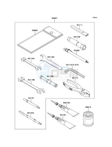 ZRX1200R ZR1200-A5H FR GB XX (EU ME A(FRICA) drawing Owner's Tools