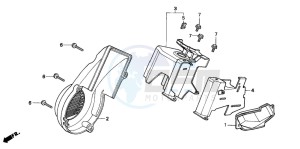 SH75 drawing FAN COVER/SHROUD