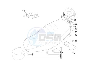 MP3 125 ie drawing Saddle seats - Tool roll