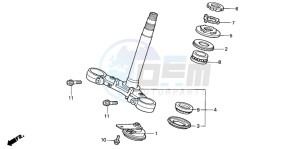 CBR600FS drawing STEERING STEM