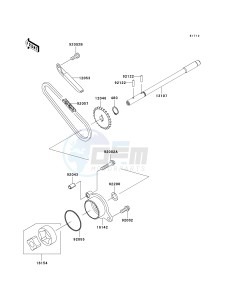 VN 900 D[VULCAN 900 CLASSIC LT] (6F-9F) D9F drawing OIL PUMP