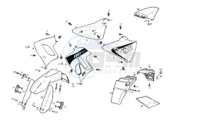 SENDA SM DRD RACING LTD - 50 CC VTHSR2D2B EU2 drawing BODY