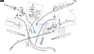 GPR REPLICA - GPR R - 50 CC VTHGR1D1A EU2 drawing HANDLEBAR - CONTROLS