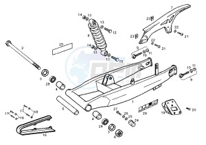 SENDA R EURO 2 - 125 drawing REAR ARM