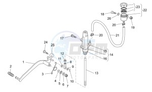 Nevada Classic IE 750 drawing Rear master cylinder