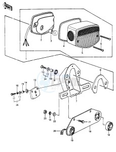 KZ 1000 P [POLICE 1000] (P1-P5) [POLICE 1000] drawing TAILLIGHT