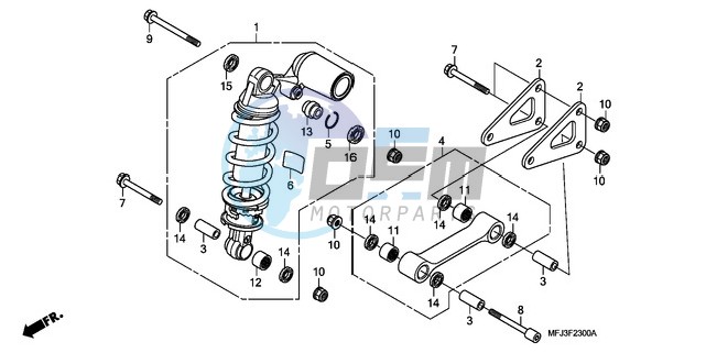 REAR CUSHION (CBR600RR)