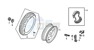 ALLO 50 (25 KM/H) (AJ05WA-NL) (L8-M0) drawing REAR WHEEL / ALLO 50 (25 KM/H) (AJ05WA-NL) (L8-M0)