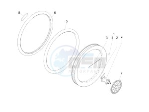 Wi-Bike Uni Mech Comfort 2016-2017 (EMEA) drawing Front wheel