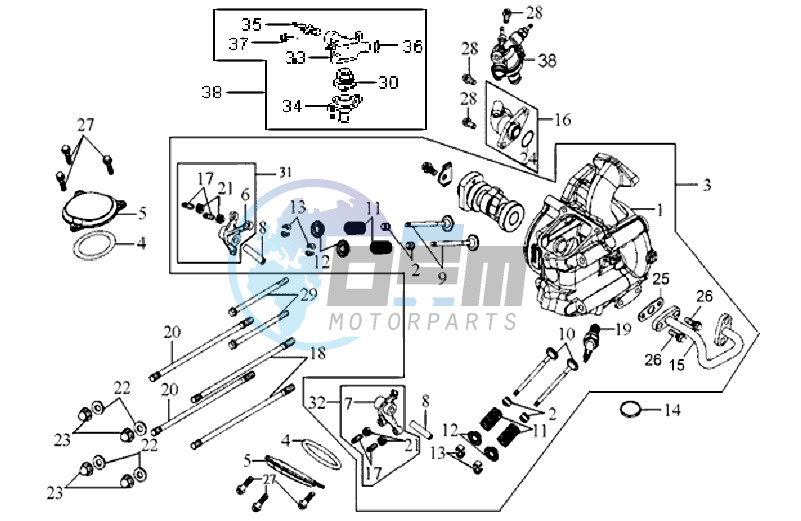 CYLINDER HEAD CPL   / THERMOSTAT