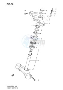 DL 650 V-STROM EU-UK drawing STEERING STEM