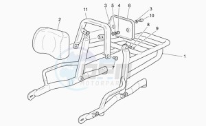 California 1100 Vintage Classic-Touring drawing Luggage rack