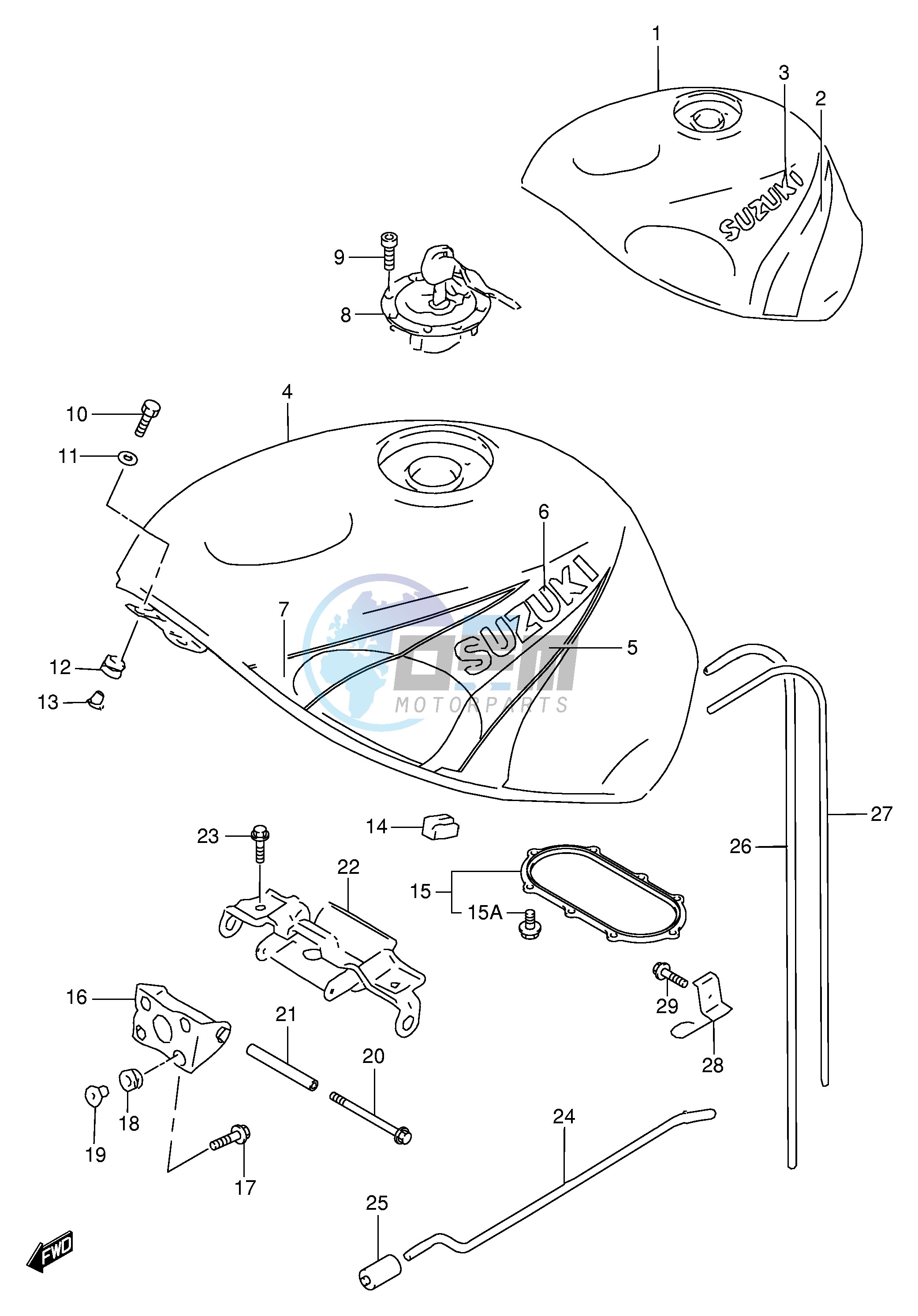 FUEL TANK (MODEL X)