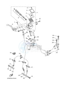 MT09A MT-09 ABS 900 (2DRN) drawing FRONT MASTER CYLINDER