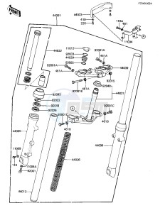 KZ 305 B [CSR BELT] (B1) [CSR BELT] drawing FRONT FORK