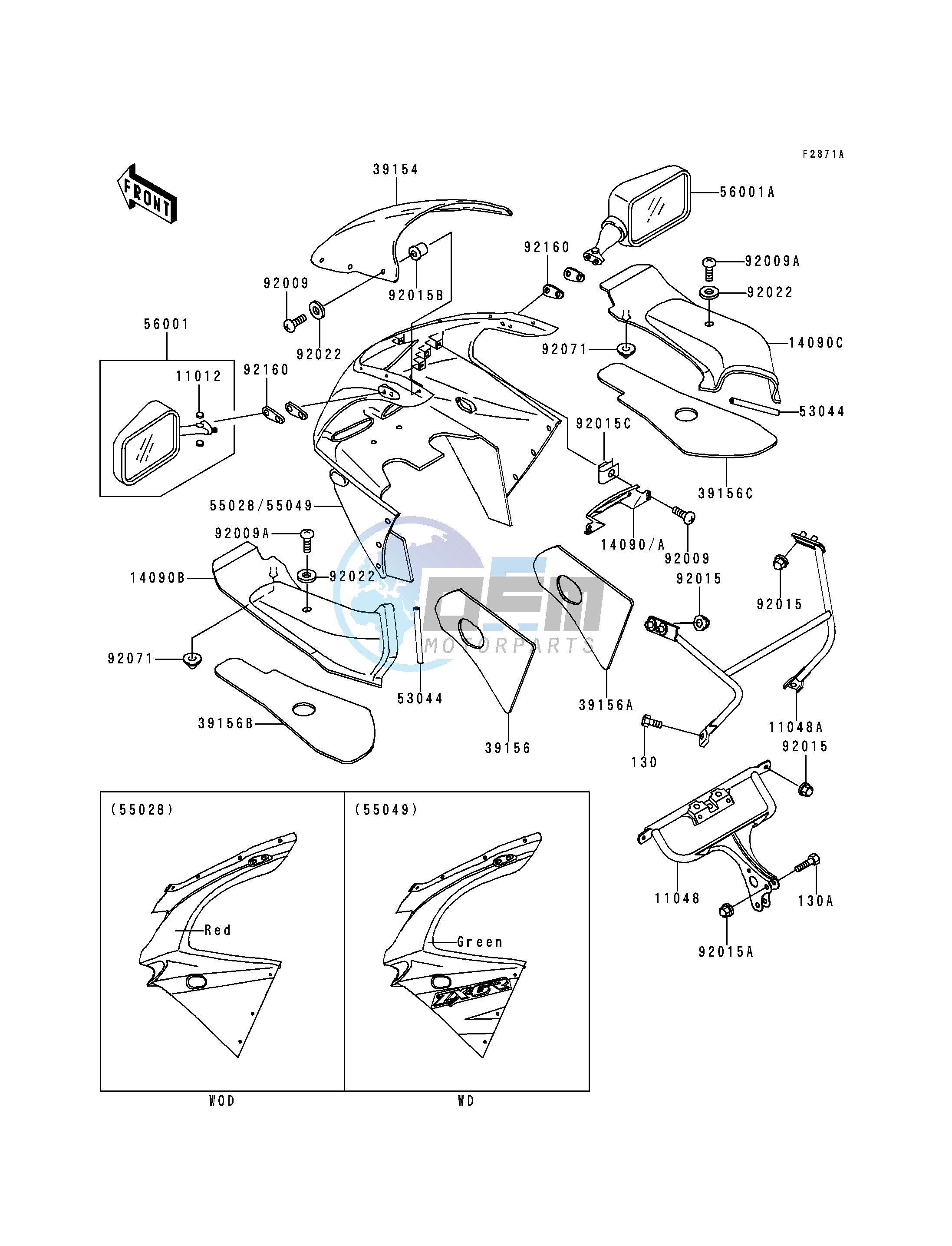 COWLING-- ZX600-F2- -