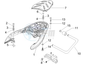 Beverly 125 Sport e3 drawing Rear luggage rack