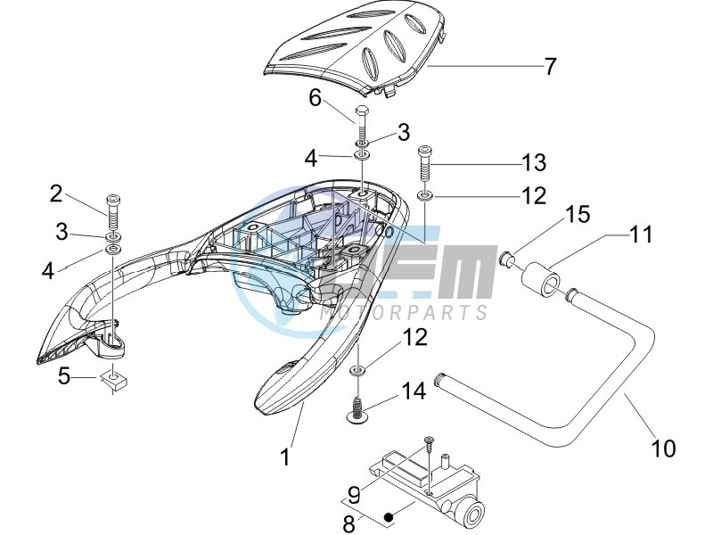 Rear luggage rack