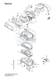 VZR1800 (E3-E28) INTRUDER drawing SPEEDOMETER (VZR1800K8 K9)