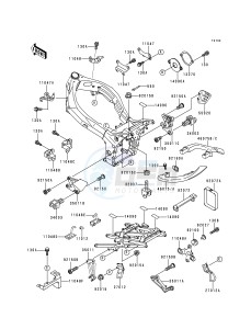 ZX 900 B [NINJA ZX-9R] (B4) [NINJA ZX-9R] drawing BATTERY CASE