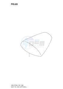 GSX-R750 drawing SEAT TAIL BOX L1