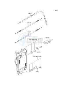 KLX 250 T [KLX250S] (T8F) T9F drawing CABLES