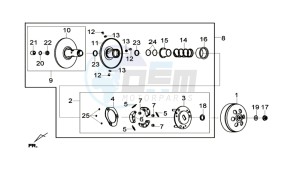 CITYCOM 300I S drawing CLUTCH