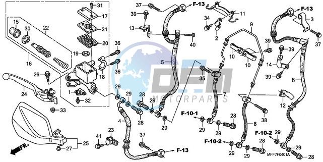 FR. BRAKE MASTER CYLINDER (ABS)