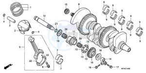 CBF1000S9 France - (F / ABS CMF) drawing CRANKSHAFT/PISTON