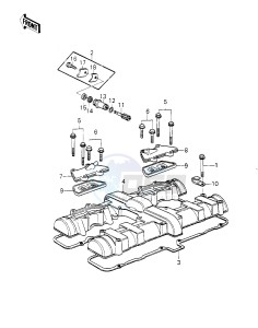 KZ 1000 G [CLASSIC] (G1) [CLASSIC] drawing CYLINDER HEAD COVER